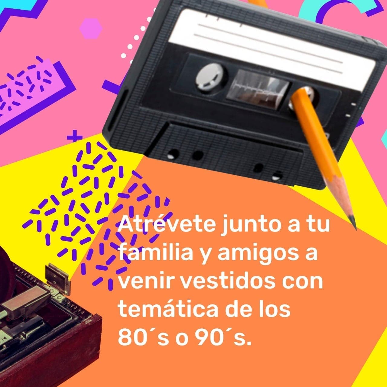 RETRO 80 – 90  EN VERANO DE COLORES, EN PURÉN